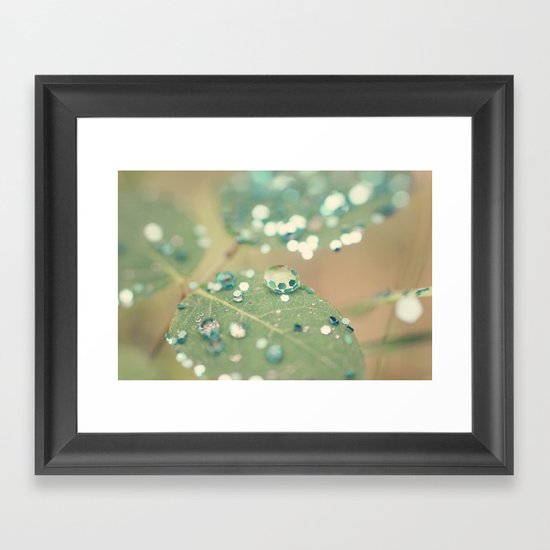 Playing in the Rain Framed Art Print