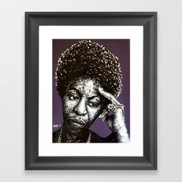 Nina Simone #1 (Aunt Sarah) Framed Art Print
