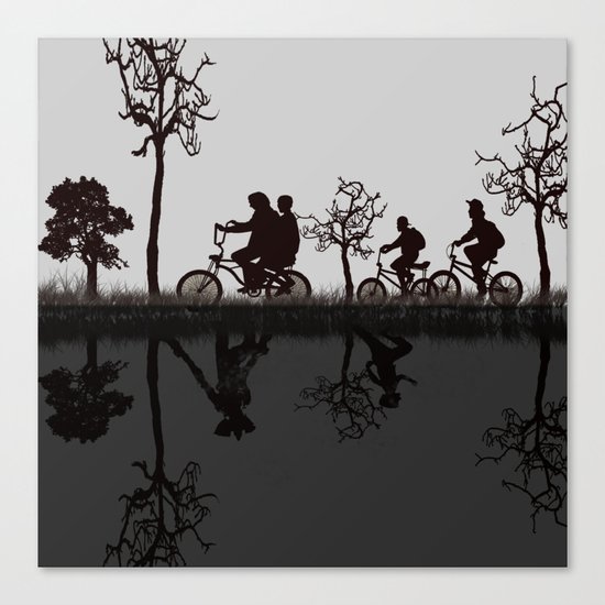 the upside down - stranger things s Canvas Print