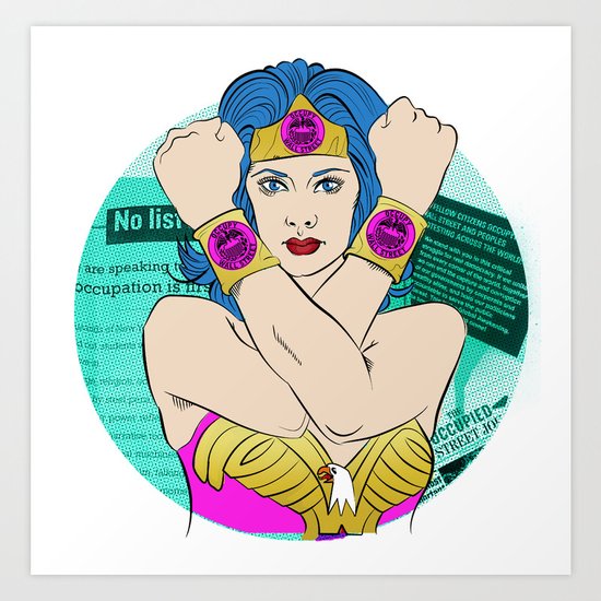 Occupy Wall Street POP ART Art Print