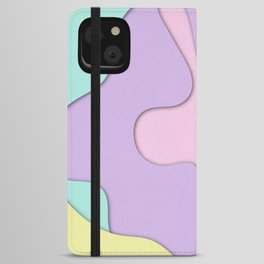Pastel Abstract iPhone Wallet Case