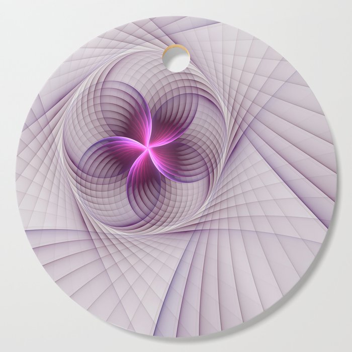 Graphic Design, Fractal Art Pattern With Pink Cutting Board