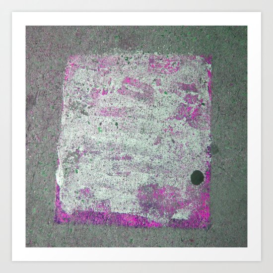 Pink Square Art Print