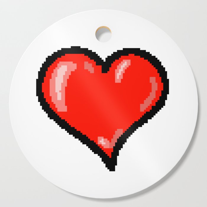 Pixel Heart 01 Cutting Board