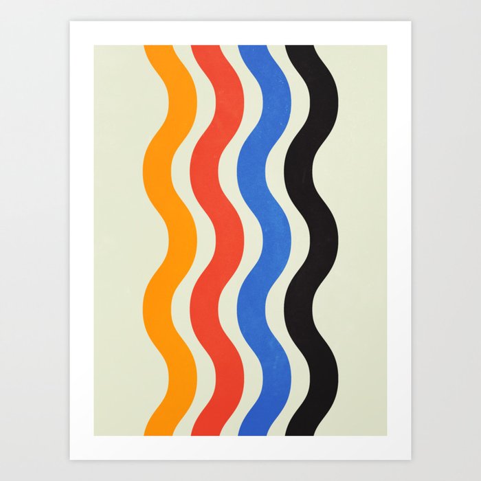 Bauhaus Waves Art Print