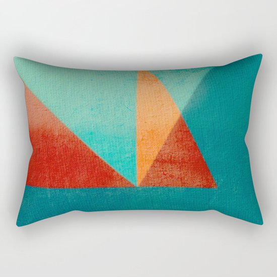 Sailing in River Mouth Rectangular Pillow