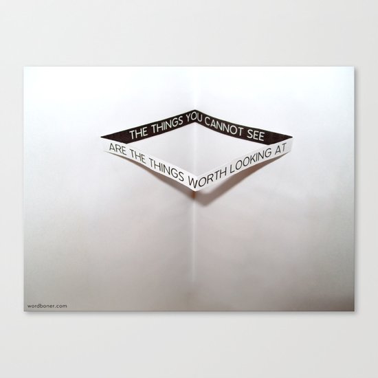 Cannotsee Canvas Print