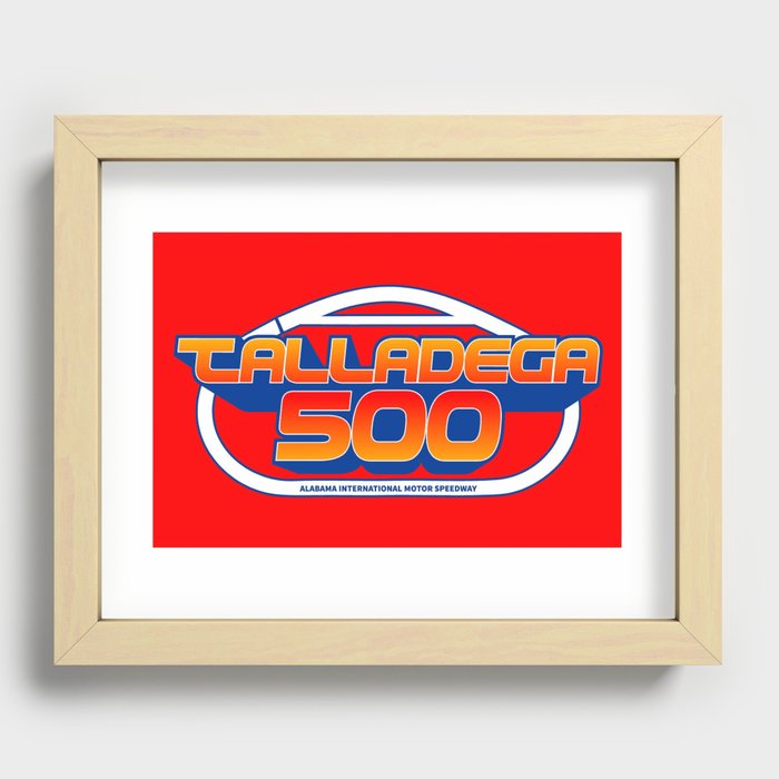 Talladega 500 NASCAR Recessed Framed Print