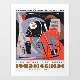 "Le Modernisme 1951" Poster  Art Print