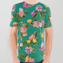 Frida Floral All Over Graphic Tee