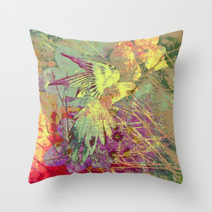 Parrot. On Front Page. Throw Pillow