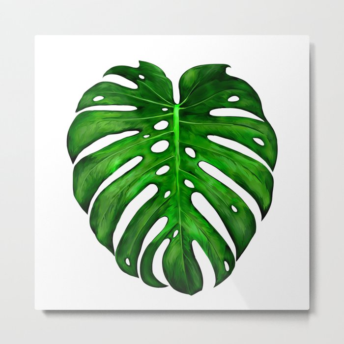 Monstera Leaf Paintings Metal Print By Digitalizedteam Society6