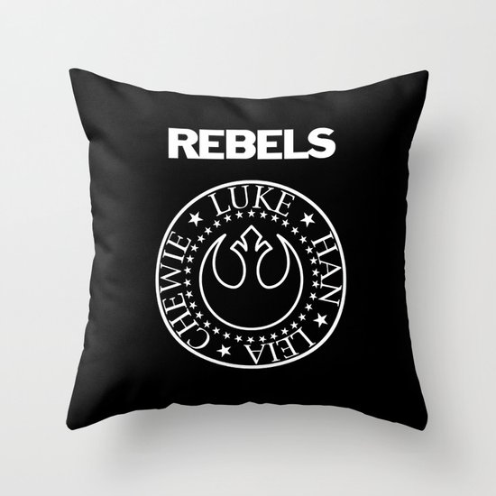 I Wanna Be a Rebel Throw Pillow