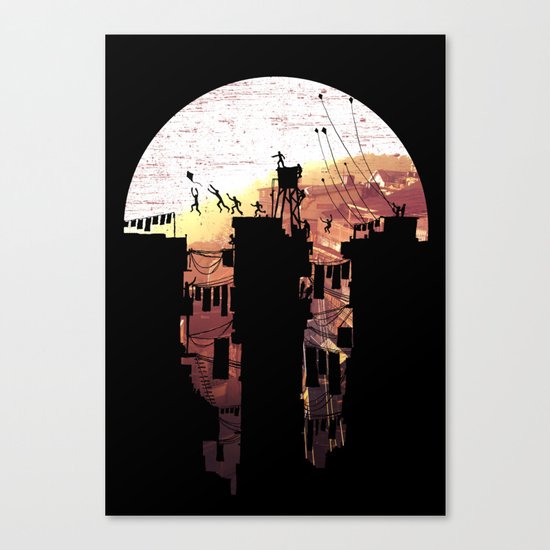 Kite Parkour Canvas Print