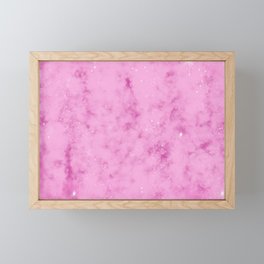 Pink Galaxy Watercolor Framed Mini Art Print