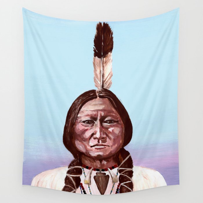 Chief Sitting Bull Painting Print Wall Tapestry By Caitlinmcgrath Society6 Choose your favorite sitting bull paintings from millions of available designs. chief sitting bull painting print wall tapestry by caitlinmcgrath