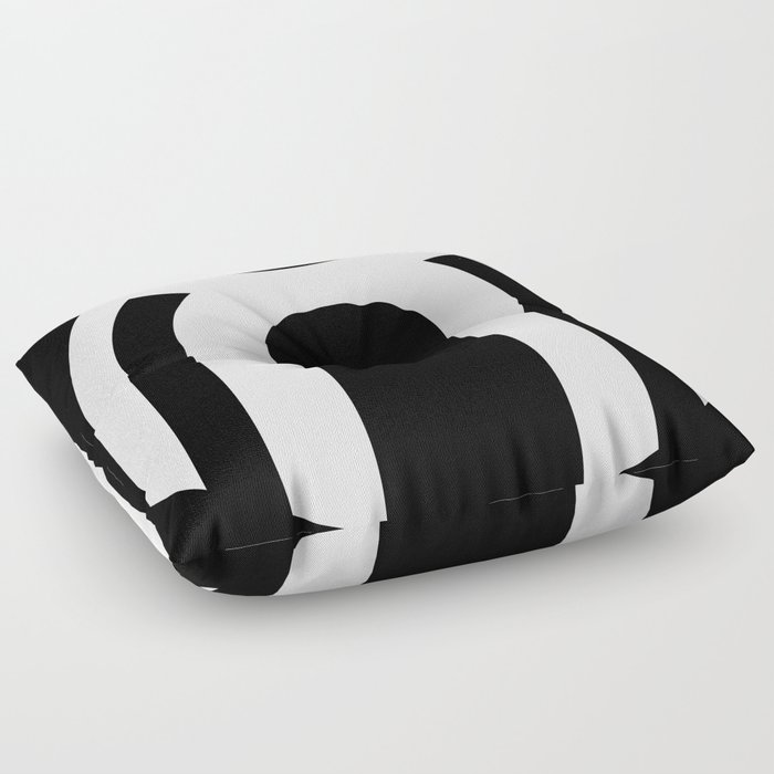 Black and white modern art Floor Pillow