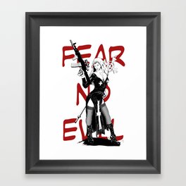 Fear no evil Framed Art Print