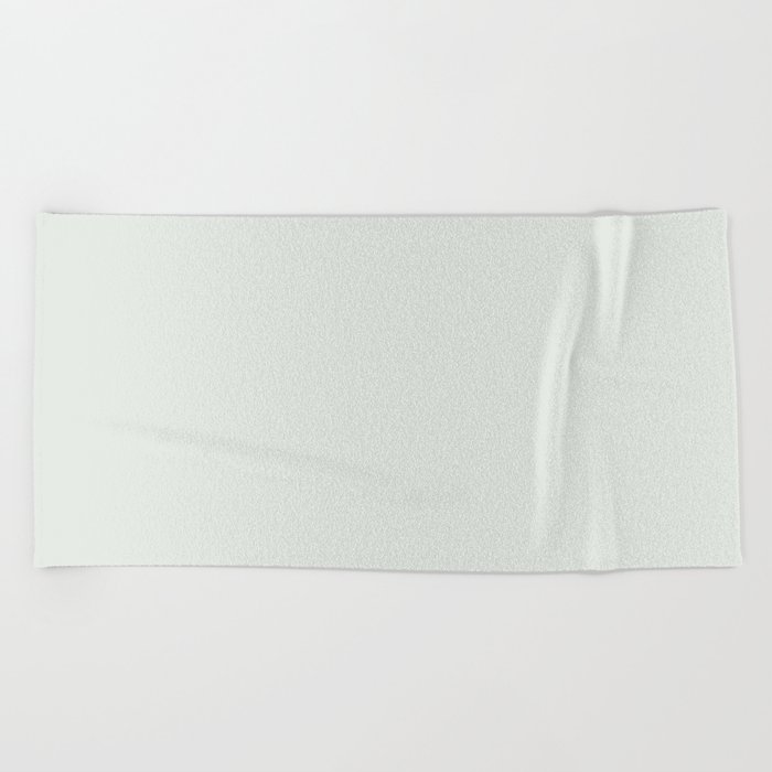 Light Gray-Green Solid Color Pantone Summer Shower 11-4802 TCX Shades of Green Hues Beach Towel