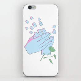 Surreal Comic Art with White Background iPhone Skin