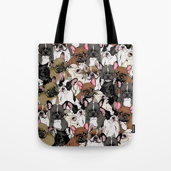 Social Frenchies Tote Bag