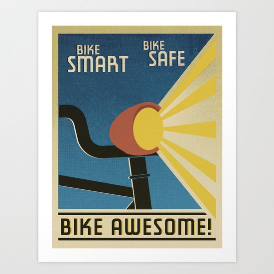 Bike Awesome! Art Print