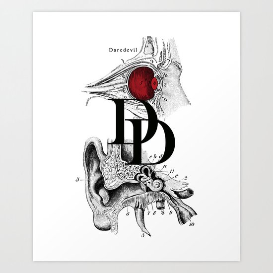Etude - Daredevil Art Print