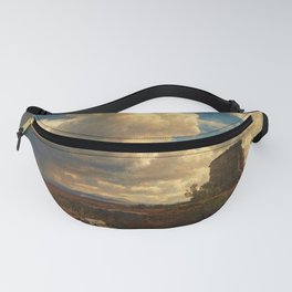 Landscape in Campagna Italy with Gathering Storm by Oswald Achenbach Fanny Pack