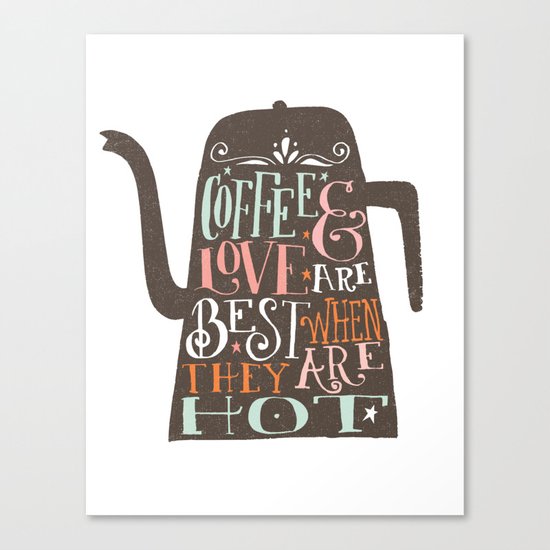 COFFE & LOVE Canvas Print
