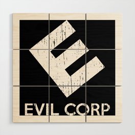 Evil Corp Wood Wall Art