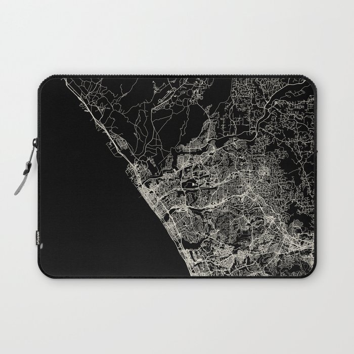 Oceanside, USA - City Map Laptop Sleeve