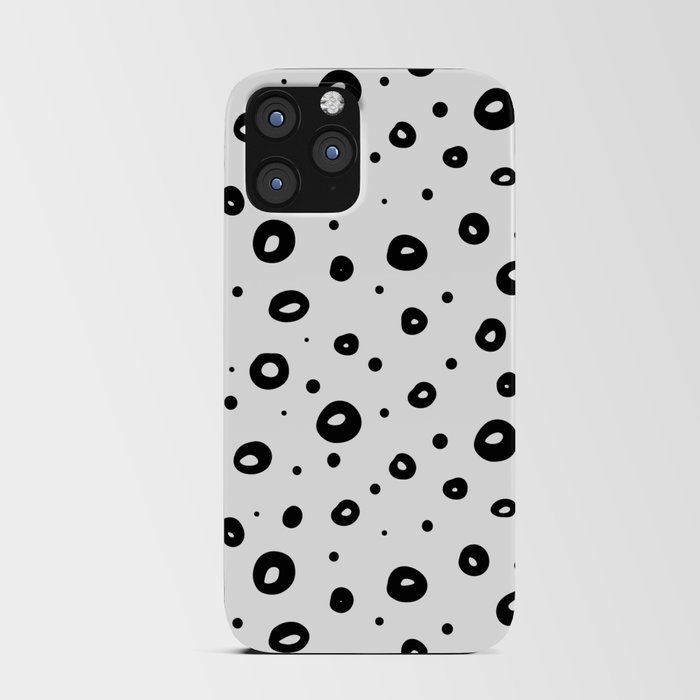 bw circles iPhone Card Case