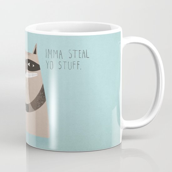 Sneaky Raccoon Mug