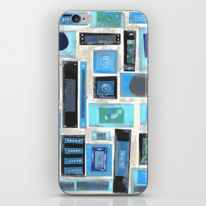 Blue Mosaic iPhone Skin