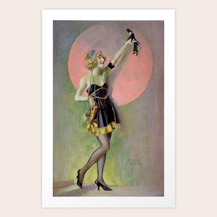 I'm Your Puppet Jazz Age Girl with the world in her hand art deco