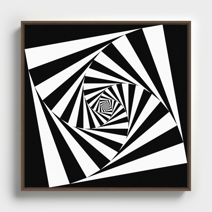 Square Illusions  Framed Canvas
