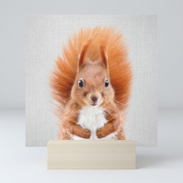 Squirrel 2 - Colorful Mini Art Print