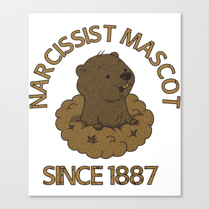 Narcissist Mascot since 1887 Canvas Print