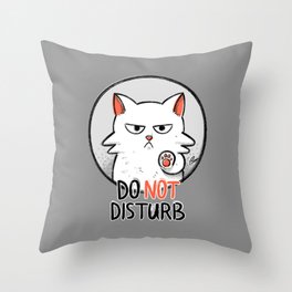 DO NOT DISTURB Throw Pillow