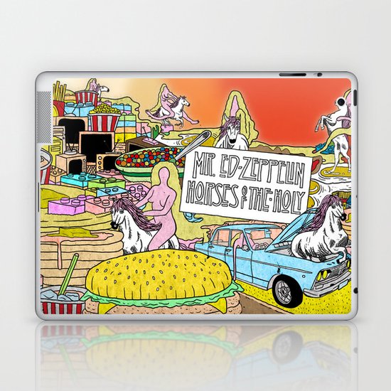 Mr. Ed-Zeppelin - "Horses of the Holy" by Steven Fiche Laptop & iPad Skin