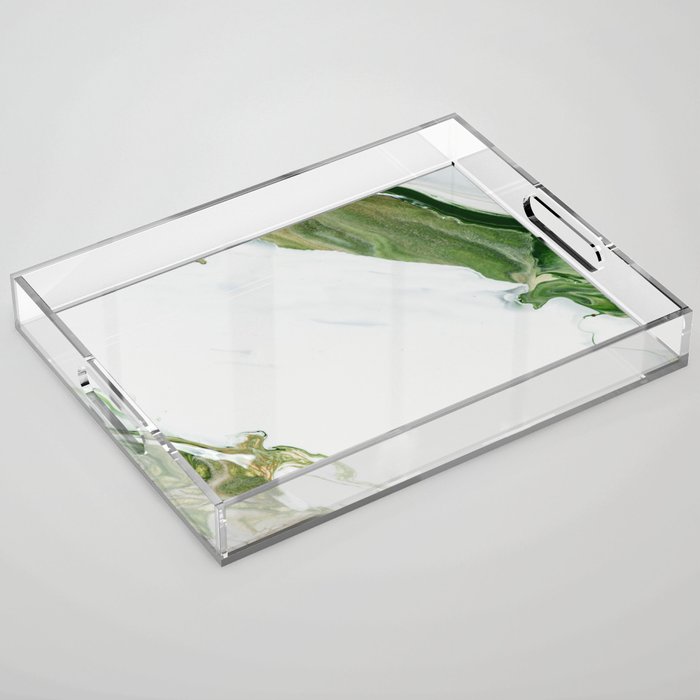 Lux Green Marble Acrylic Tray