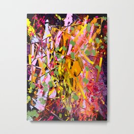 Autumnal Abstract 3 Metal Print | Fall, Painting, Warmcolors, Abstractleaves, Digital, Expressionist, Abstractautumn, Fallcolors, Abstract, Expressionism 