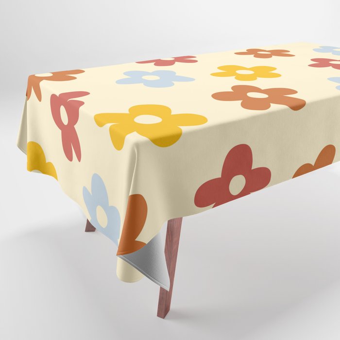 Groovy Boho Retro Texture 15 Tablecloth