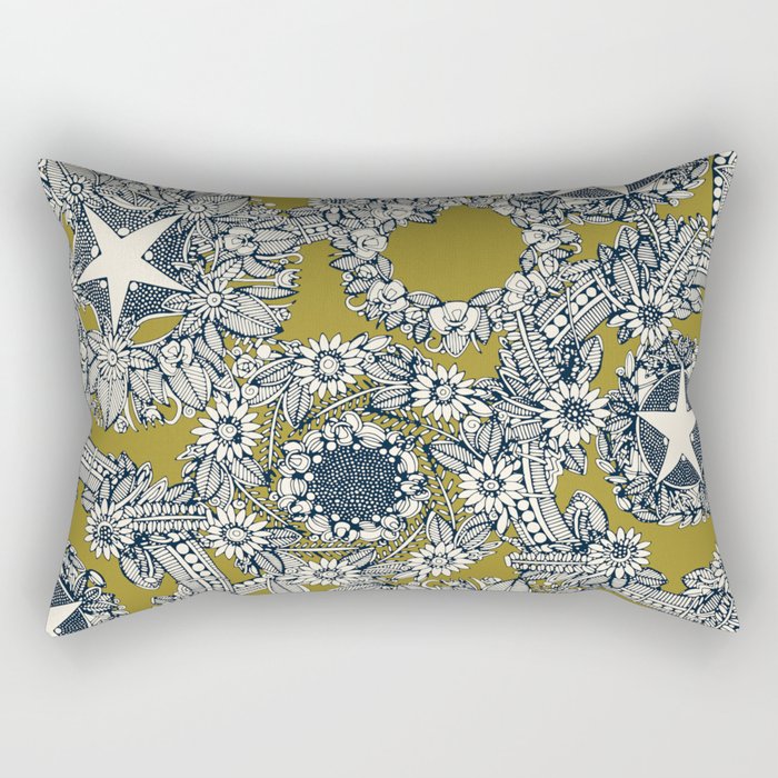 cirque fleur jalapeno Rectangular Pillow