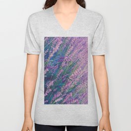 Lavender, Gardens, Flower V Neck T Shirt