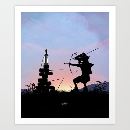 Green Arrow Kid Art Print