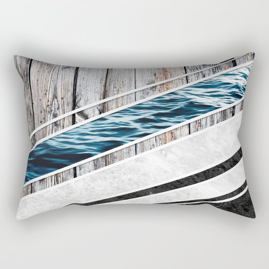 Striped Materials of Nature I Rectangular Pillow