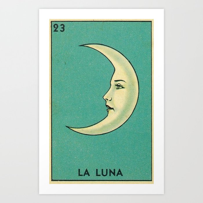 La Luna Card Art Print By Historystuff Society6