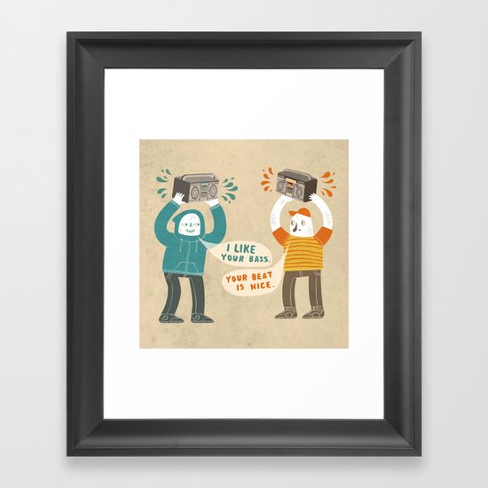 I like your bass Framed Art Print