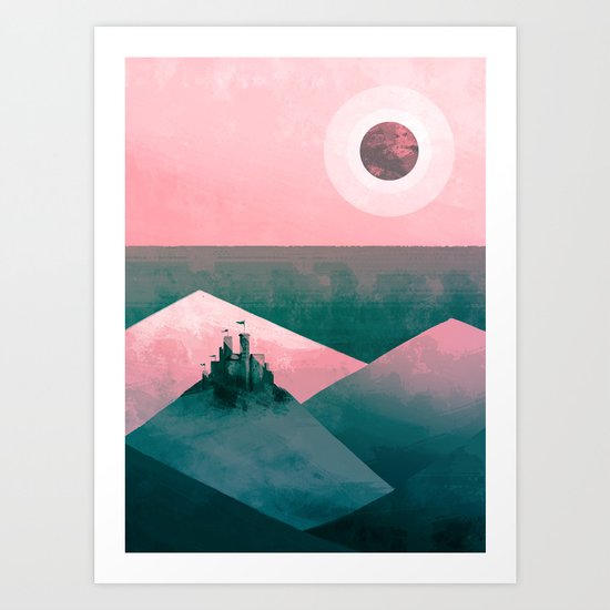 love me gone mountains Art Print